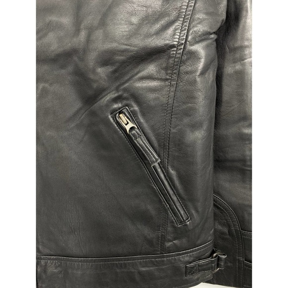Echtes Leder Leather Jacket Large NWT - Picture 4 of 6